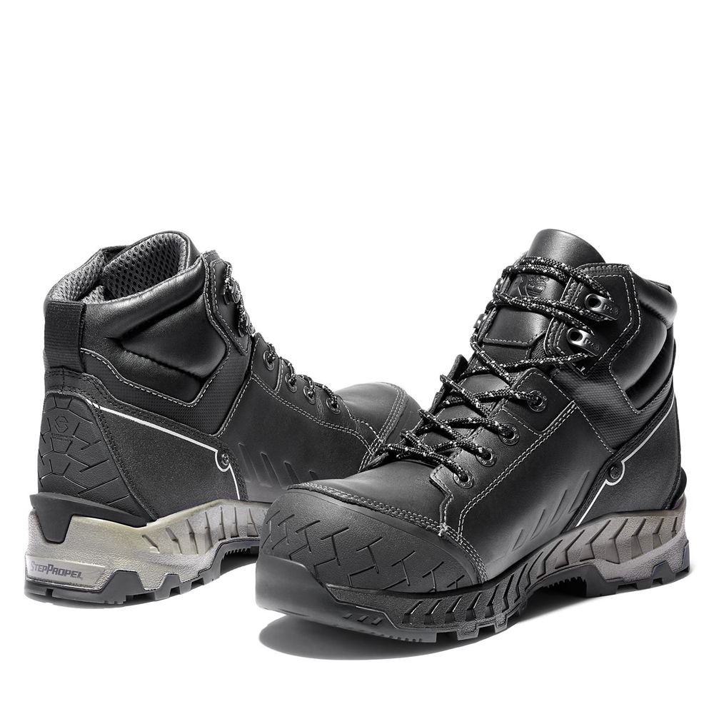 Bocanci De Muncă Timberland Barbati Negrii - Pro® Summit 6-Inch Composite-Toe - Romania - KBXJWV098